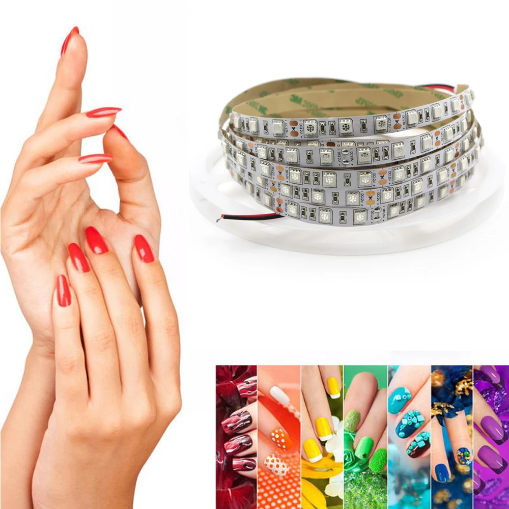 Ультрафиолетовая Светодиодная лента 5 В 12 24 черная лампа 5050 -нм флуоресцентная