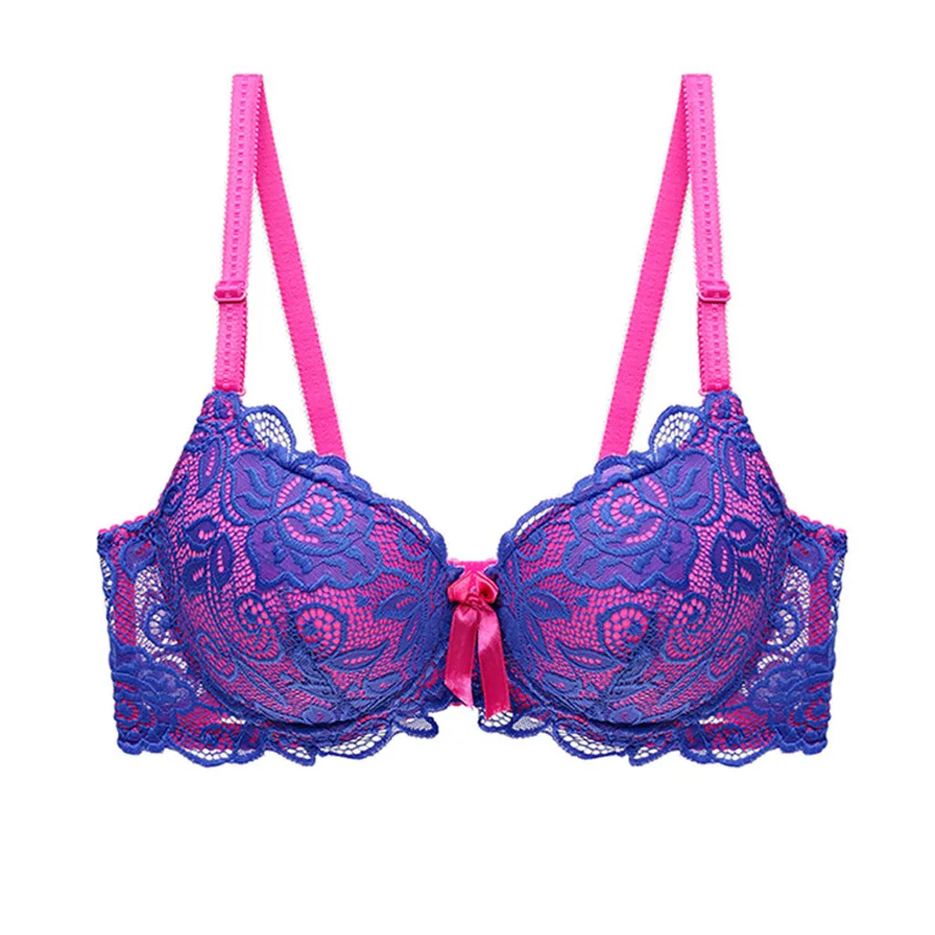 

Sexy Push Up Bra Women Sexy Lace Bra Lingerie Underwear Bralette Breathable Embroidery Floral Bralette Plus Size Dropshipping#p3