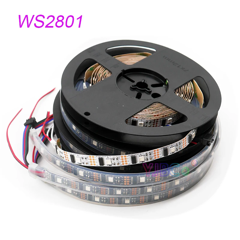 

5m WS2801 LED Strip Magic Individually Addressable DC5V 32LEDs/M Full Color WS2801 Chip IP30/IP65/IP67 SMD 5050 RGB Lamp Tape