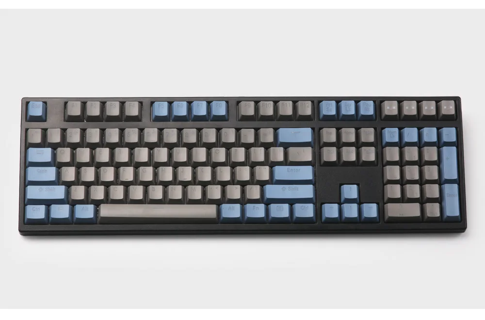 61 PBT keycap для механической клавиатуры с подсветкой, синий, серый, красный, светодиодный, светящийся, полупрозрачный, keycap cherry mx 87 104 poker