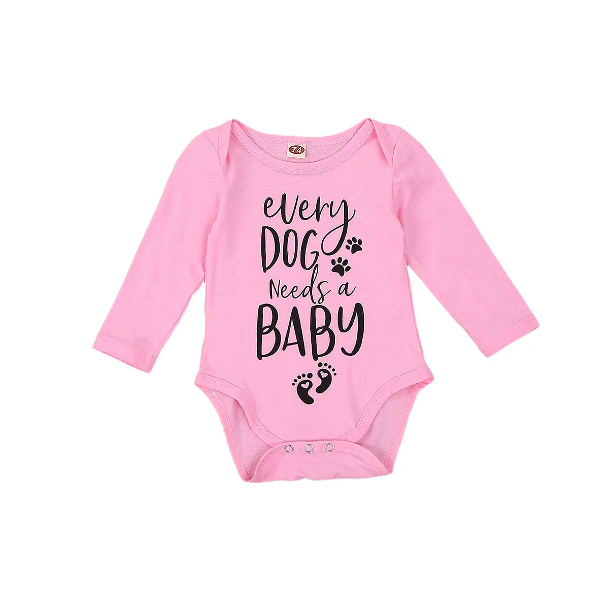 

0-18M Newborn Infant Baby Girl Letter Print Jumpsuit Toddler Long Sleeve O-neck Romper Tops Autumn Spring Casual Playsuits