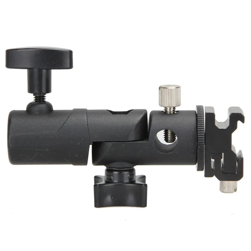 

E Shape Universal Metal Flash Bracket Stand Hot Shoe Speedlite Umbrella Holder Umbrella Mount Adapter for Photo Studio ACEHE
