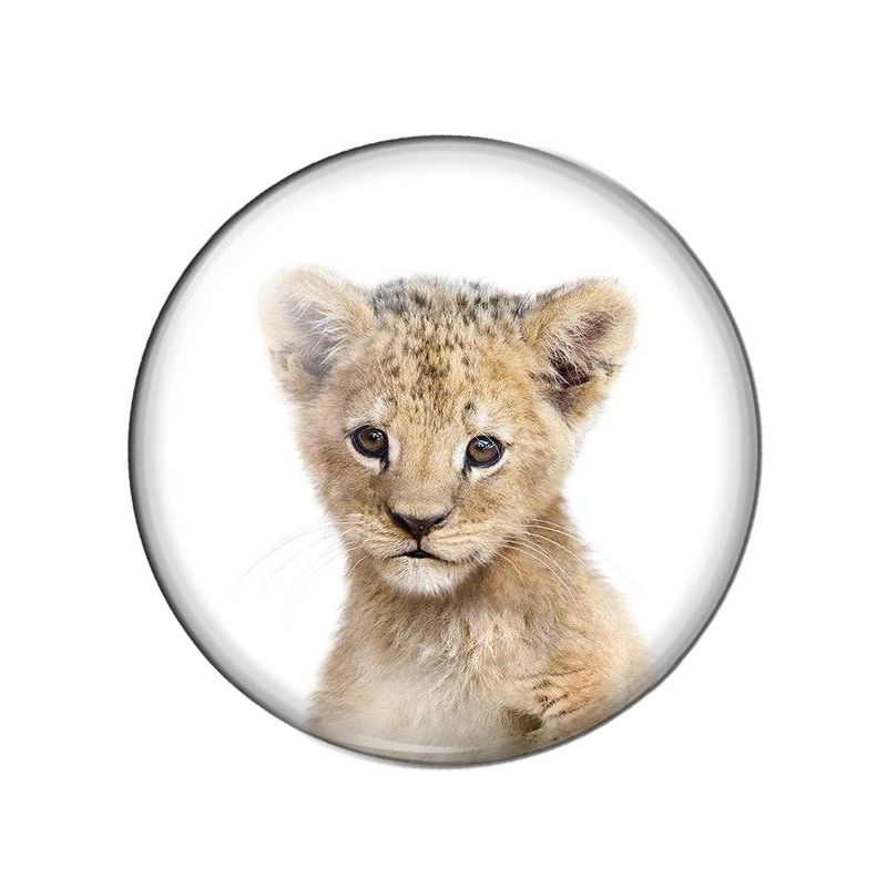 Новинка круглые стеклянные кабошоны для фотографирования детей животных овец