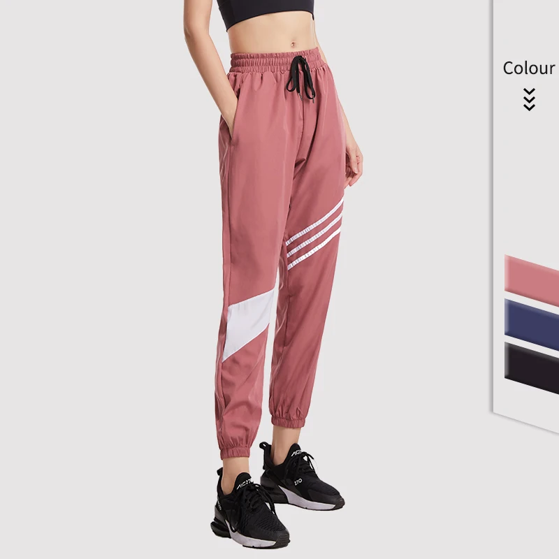 Брюки спортивные женские с широкими штанинами мягкие джоггеры высокой талией