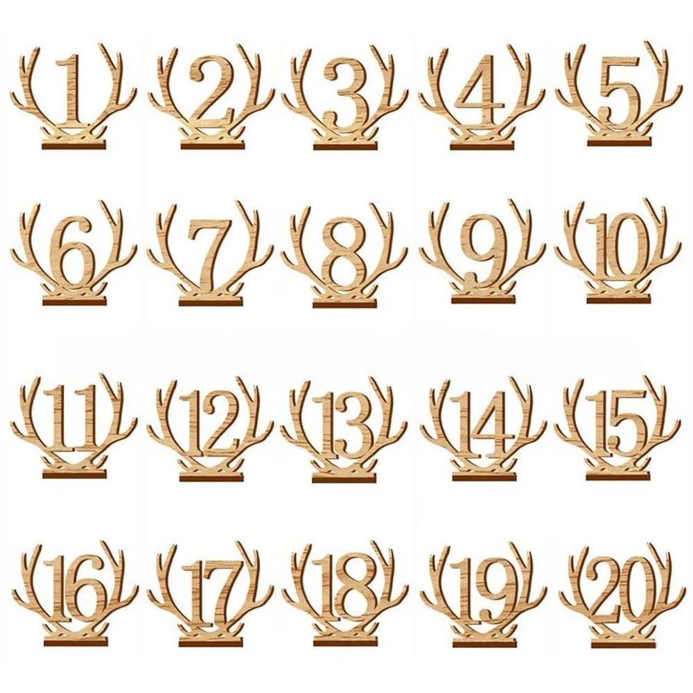 Рога номер свадебного стола набор для приготовления чая 1-20 животных в форме