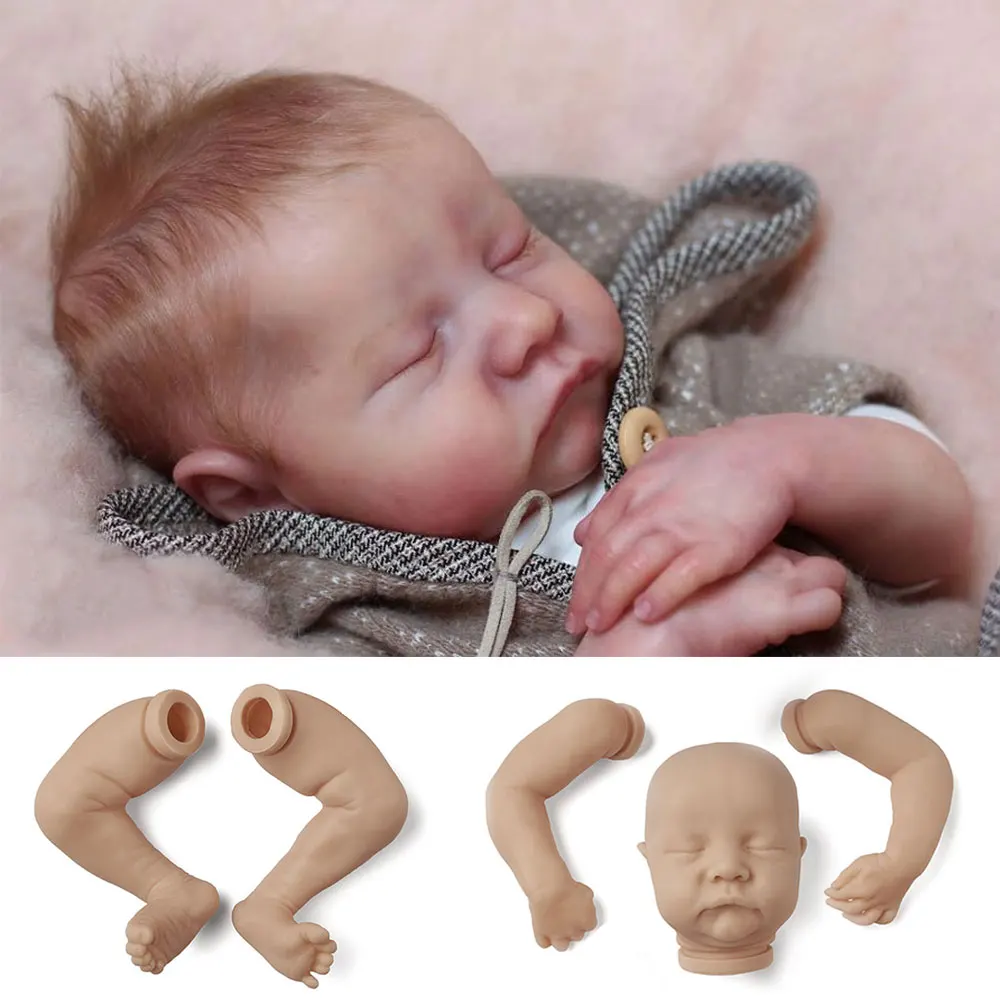 18 дюймов Bebe реборн мягкого руки незавершенной кукла Запчасти DIY реалистичные