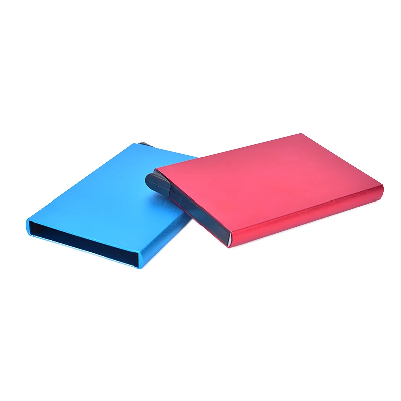 

Metal Women Men Business Card Holder Creative Aluminum Holder Metal Box Men Credit Business Card Case Wallet Multicolor Bag
