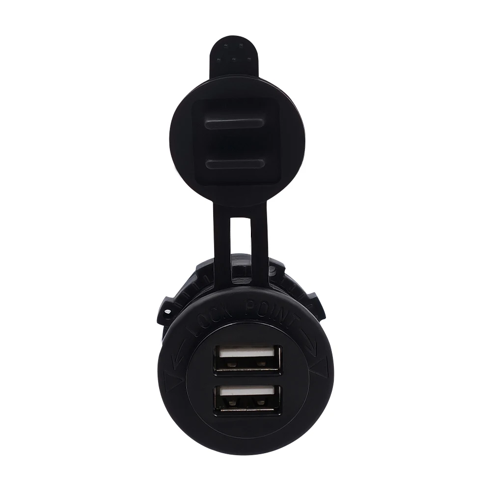 Мотоцикл 12 В 2.1A выход двойной USB порт зарядное устройство прикуриватель гнездо сплиттер гнездо GPS автомобильные аксессуары автосалон часть