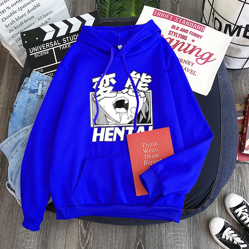 Толстовка Ahegao Hentai унисекс мультяшный аниме свитшот Мужской пуловер оверсайз