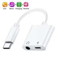 2 in 1 usb c to headphone jack adapter connector type c to 3 5mm audio splitter for samsung s20 ultra note 20 10 plus converter