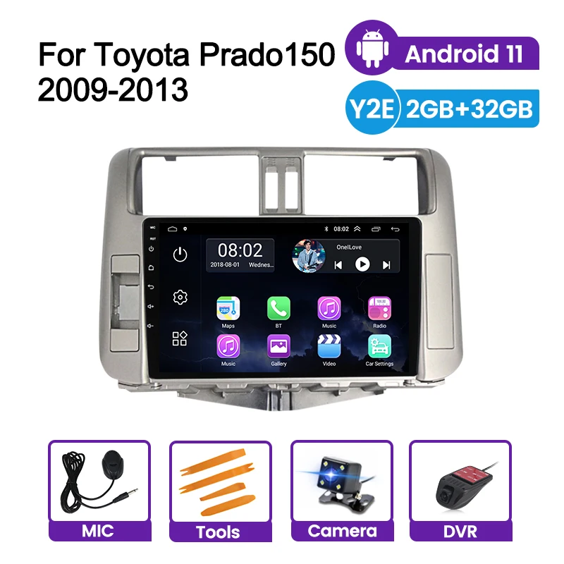 RDS автомобильный Android GPS Радио мультимедийный плеер для Toyota Land Cruiser Prado 150 2010-2013 32G ROM