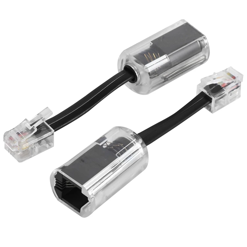 

Telephone Cord Detangler, 2 Pack Black Coiled Telephone Handset Cord / 1.1 Ft Coiled 2 Pack Black Extended Rotatable Telephone P