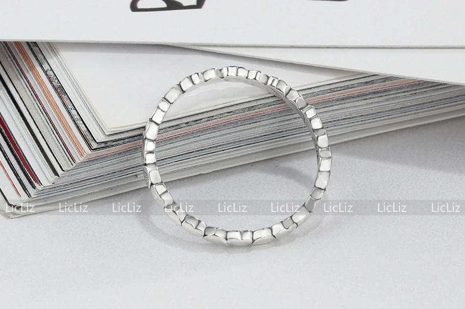 LicLiz, 925 пробы, серебряные ювелирные изделия, полые, плетеные, Twist of Fate, крест, кольца для женщин, звезда, лист, сердце, V кольцо, ювелирное изделие, подарок LR0468