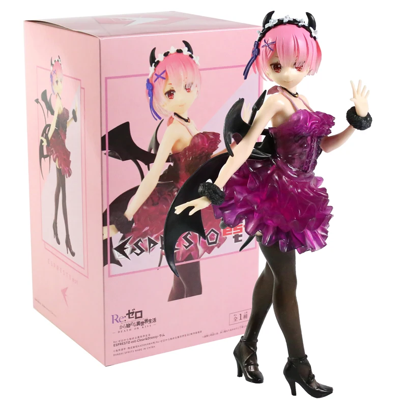 

Re:Life In A Different World From Zero Ram Clear Dressy Devil Ver. PVC Figure Collectible Model Toy