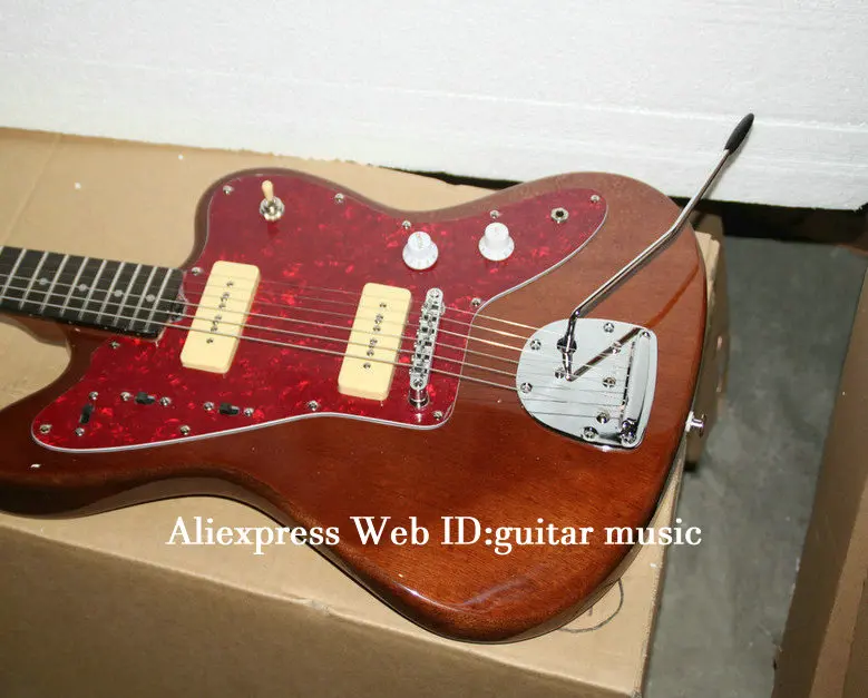 Новое поступление пользовательский магазин электрическая гитара коричневая