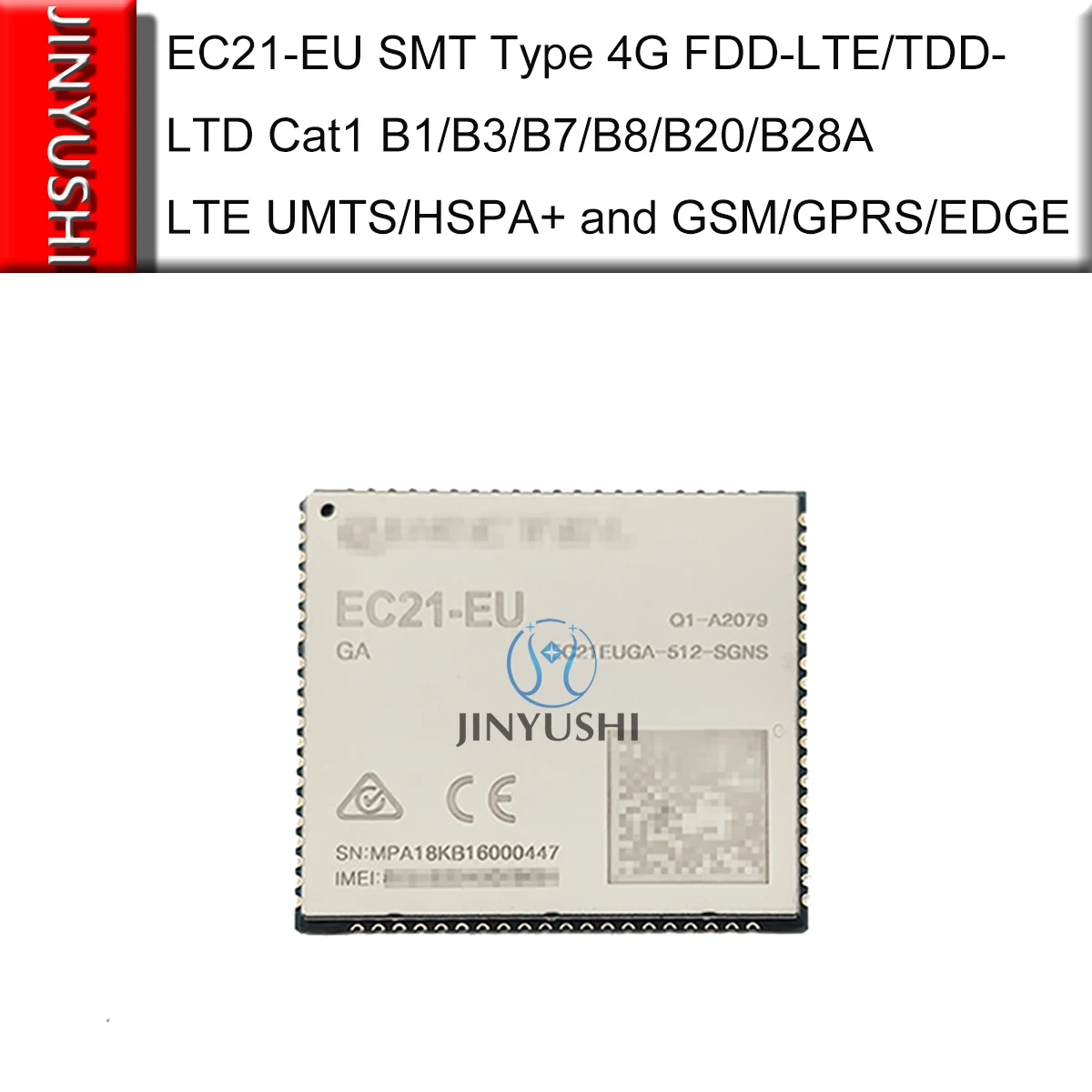 EC21-EU EC21EUGA-512-SGNS мини PCIE B1/B3/B7/B8/B20/B28A cat1 LTE UMTS/к оператору сотовой связи HSPA + и GSM/GPRS/EDGE
