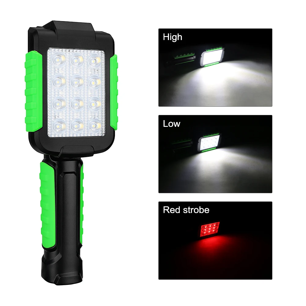Portable Lantern LED Work Light Hook magnetic Camping Lamp COB USB Rechargeable SMD Flashlight Torch Waterproof Highlight | Лампы и
