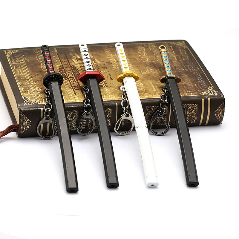 Японское аниме убийца демонов брелок в виде меча Косплей Катана призрак лезвие