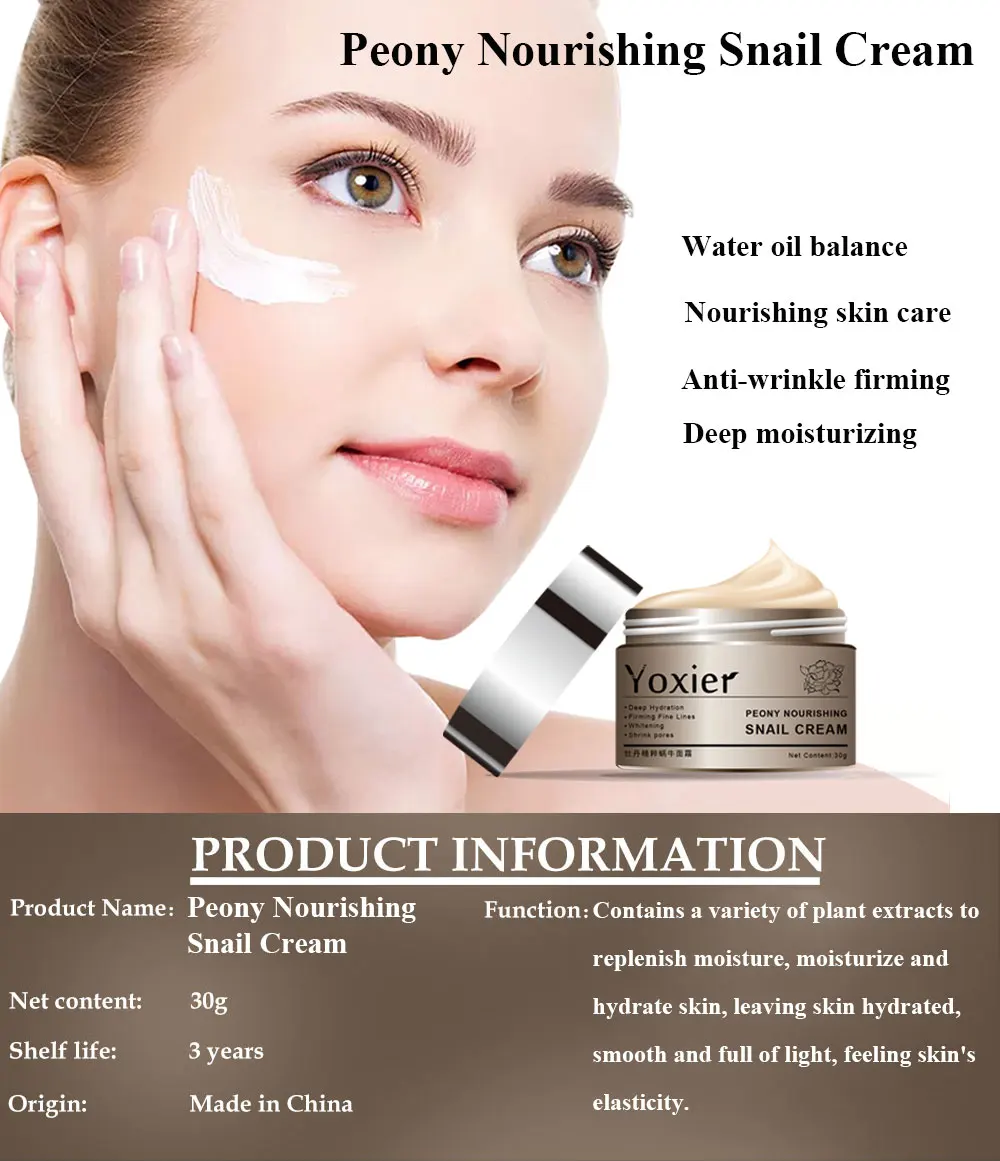 

Day Creams Moisturizers Korean Cosmetics Secret Skin Care Snail Cream Hyaluronic Acid Essence Cream For Face Anti Aging Wrinkle