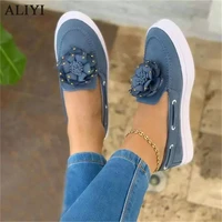 womens flower loafers 2021 all season daily slip on ladies comfortable casual canvas shoes home outdoor female flats sneakers