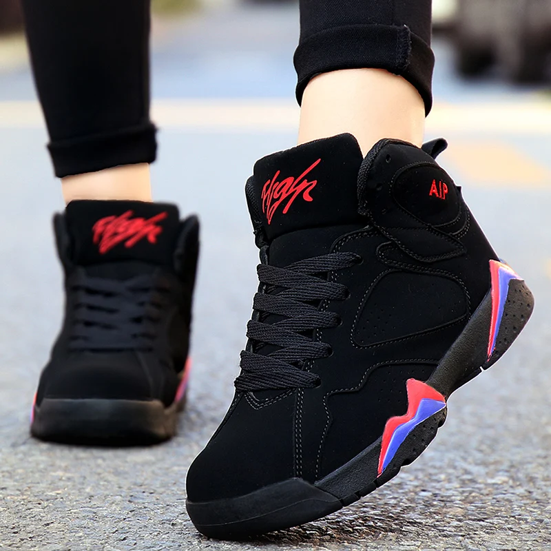 

High Top New Men Basketball Shoes Couple Sports Shoes Breathable Trend Sneakers Fitness Trainers Mens Retro Basketball Shoes Air