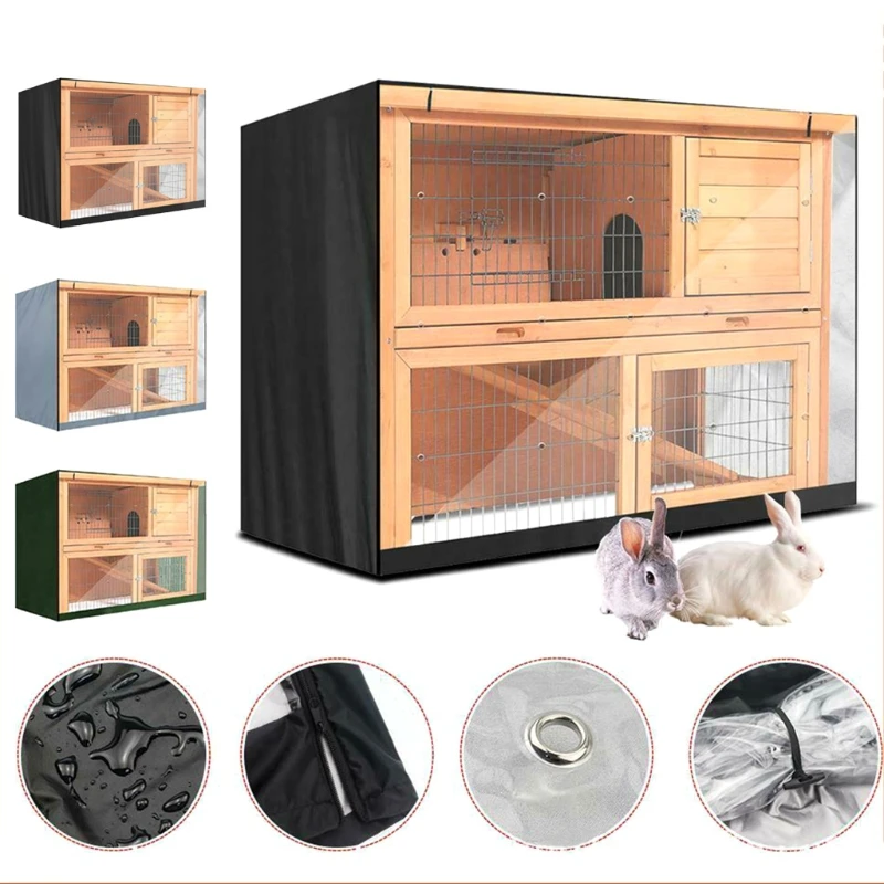 

Rabbit Hutch Cover Garden Outdoor Waterproof Small Animal House Cover UV Resistant Heavy Duty Pets Product Cover