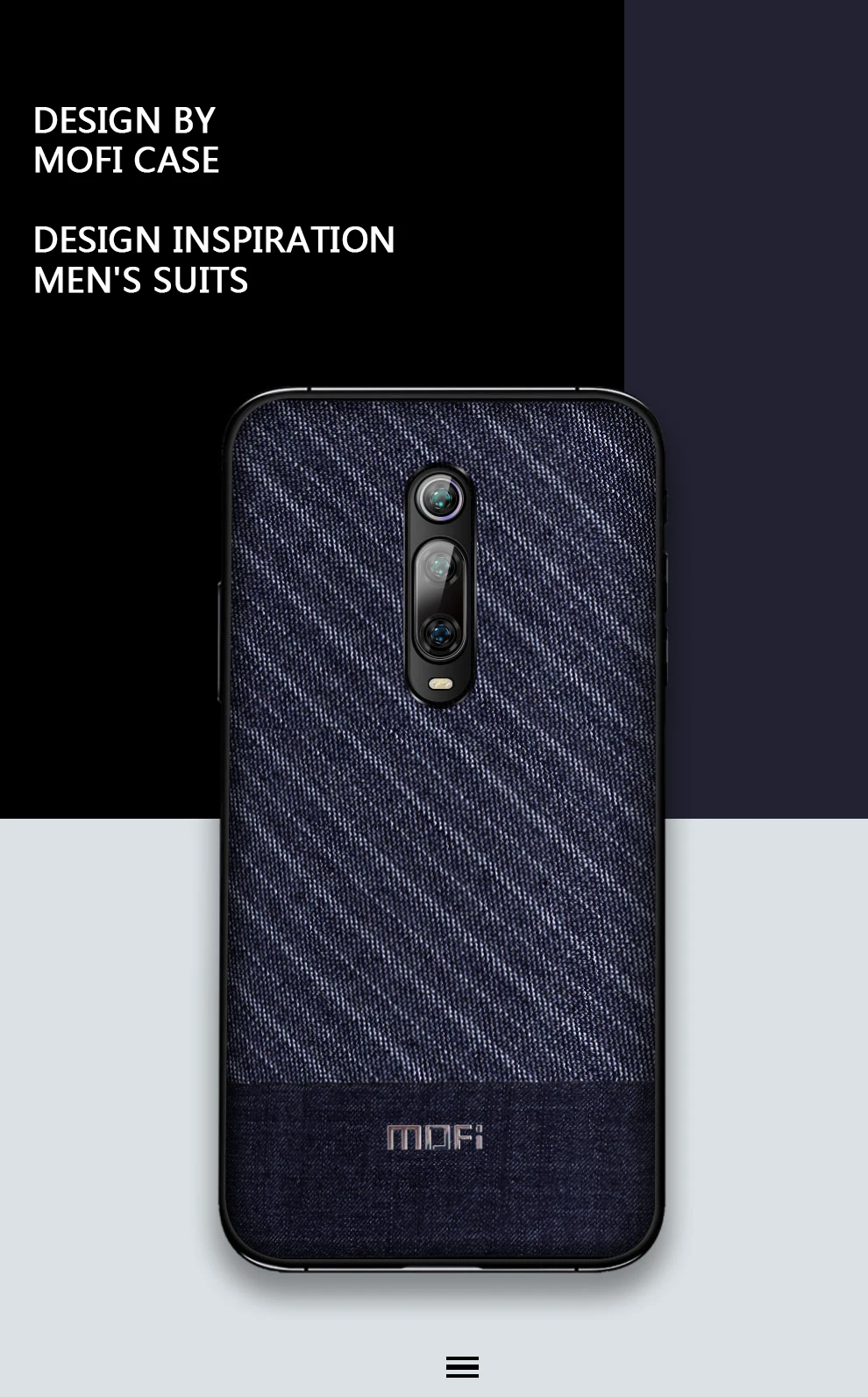 Для Xiaomi Mi9T чехол Mofi для Xiaomi Mi9T Pro чехол задняя крышка костюм ткань джентльмен Redmi K20 Pro для XiaomMi 9T Pro