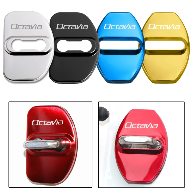 4 шт./компл. женские защитные крышки из нержавеющей стали для Skoda Kodiaq Octavia Yeti Rapid Superb