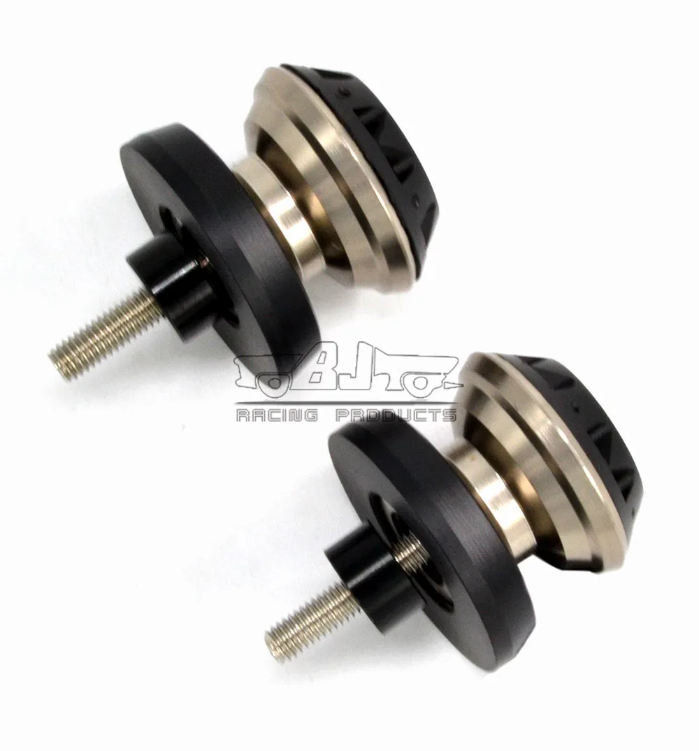 M10 Titanium Bobbins 6 мм M6 M8 10 мм маятник мотоцикл слайдерные катушки поворотный рычаг стенд бобины винты болты для Yamaha R3 R25 FZ8 YZFR1 R6 MT09 - Цвет: M10 Titanium Bobbins