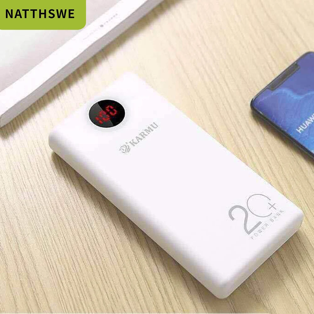 NATTHSWE внешний аккумулятор 20000 мАч для iPhone samsung huawei type C PD Быстрая зарядка + быстрая 3 0