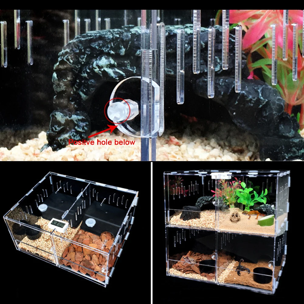 ПЭТ Рептилия Танк разведение коробка черепаха змеи дом клетка рептилии