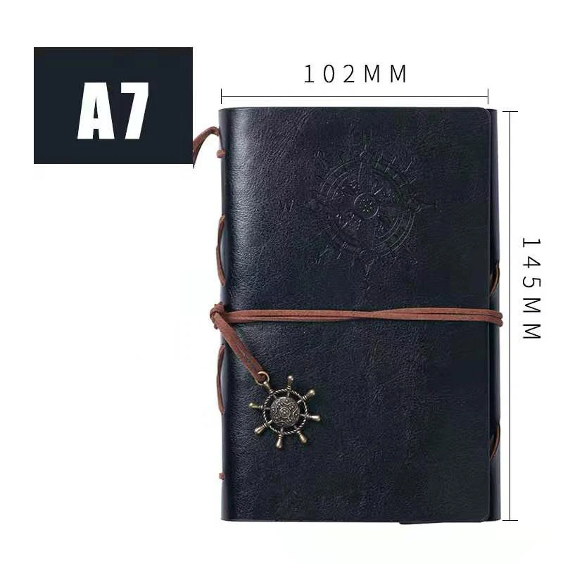 Vintage Notebook Diary Pirate Anchor PU Leather Notebook Stationery Gift Traveler Diary Office Furniture for work