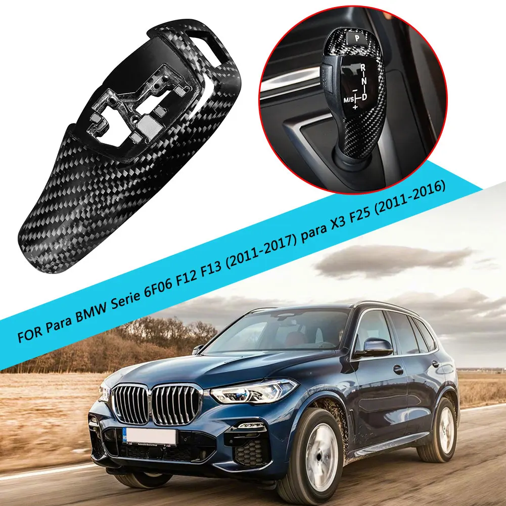 

Gear Shift Stick Knob Carbon fiber Car Automatic Hand Ball for BMW F21 F23 F33 F35 F33 F36 F11 F18 F07 F01 E70 F15 E71 F16