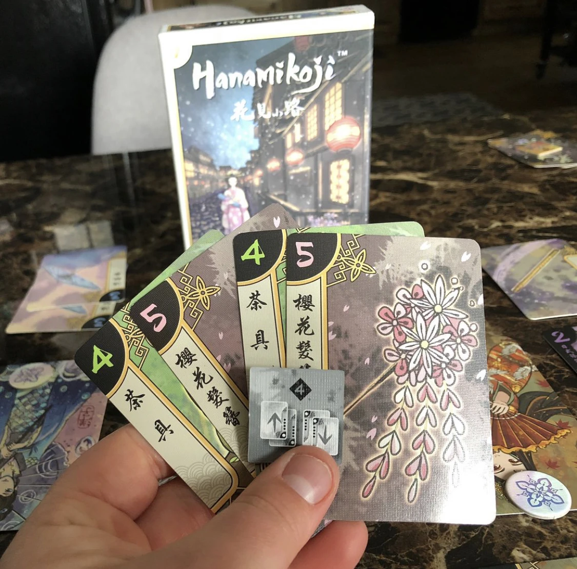 Новинка 2021 настольная игра Hanamikoji карточные игры для сотрудничества легко играть