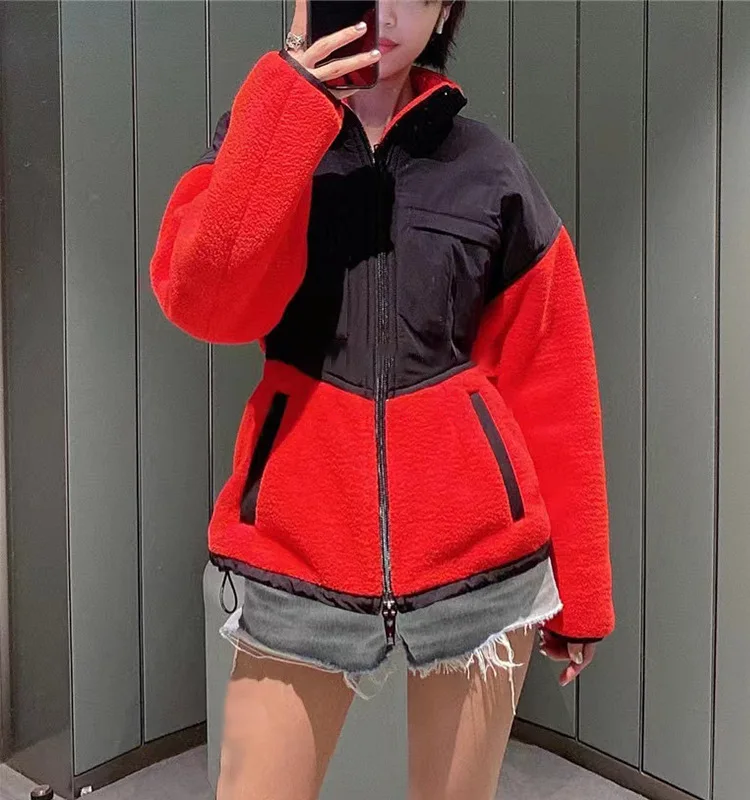 Женское теплое пальто из искусственной овечьей шерсти с длинным рукавом на