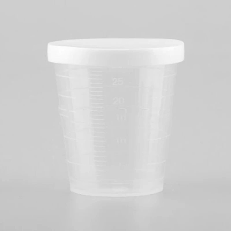 

20pcs 30/50ml Transparent Premium Clear Plastic Graduated Measuring Cup Pour Spout Without Handle Kitchen Tool