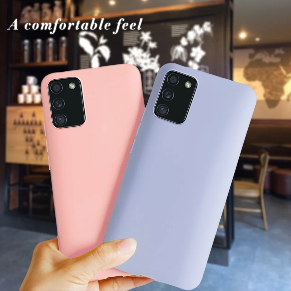 Черный матовый Силиконовый мягкий чехол из ТПУ для Samsung Galaxy A02S 6 5 ''A 02S чехлы