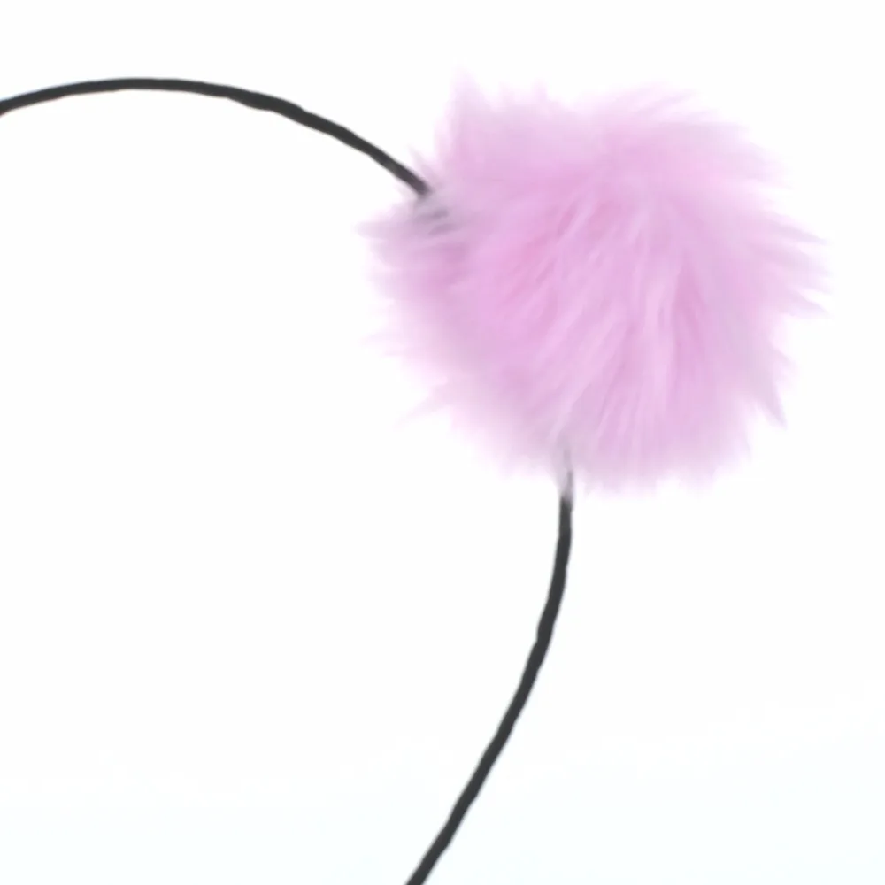 Аксессуар для волос ободок девочек с плюшевыми шариками на рождество |