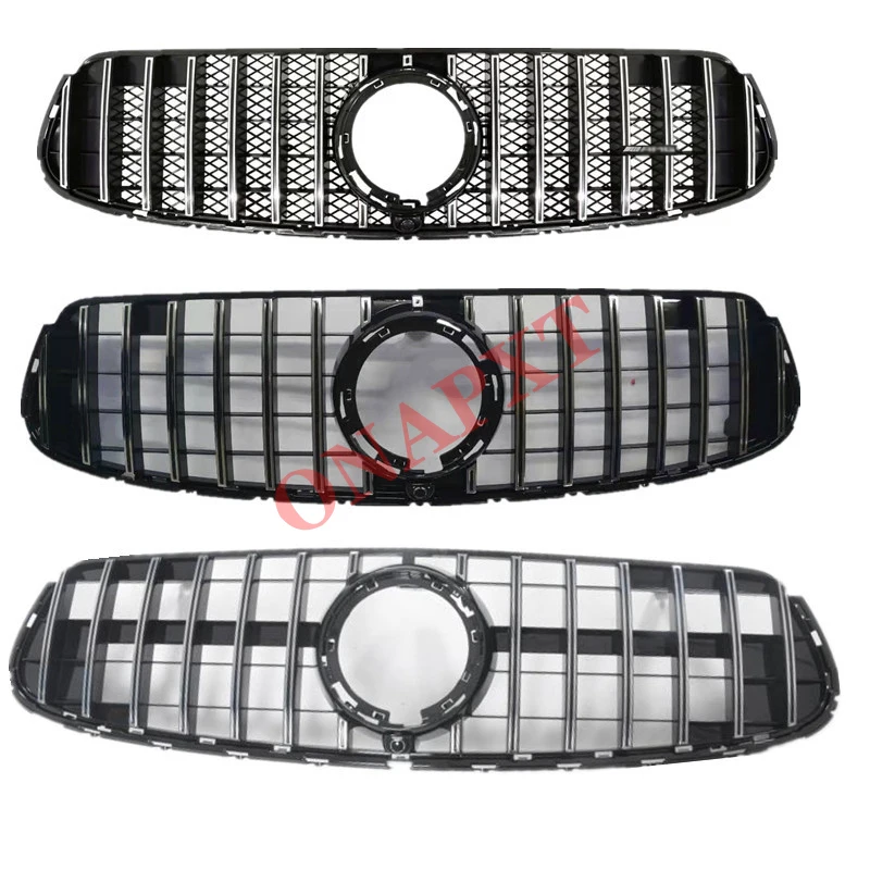 Передняя решетка из АБС-пластика вертикальная планка в стиле GT Стайлинг