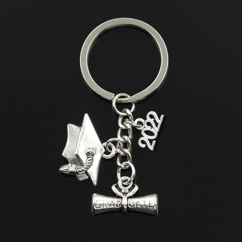 Модный брелок цепочка для ключей 30 мм ювелирные изделия серебряный цвет шапочка