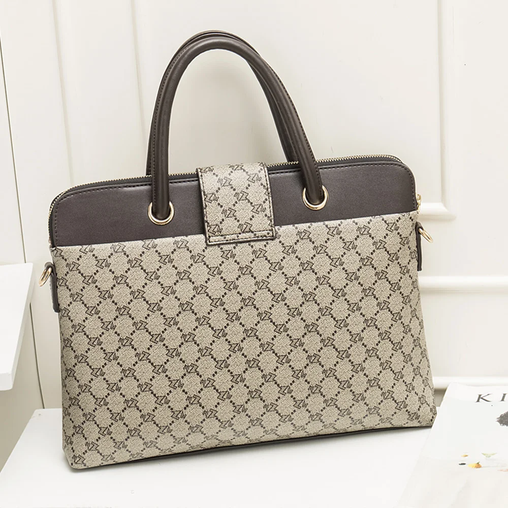 2022 fashion womens leather briefcases women laptop briefcase work office bag ladies crossbody bags for woman business handbags free global shipping