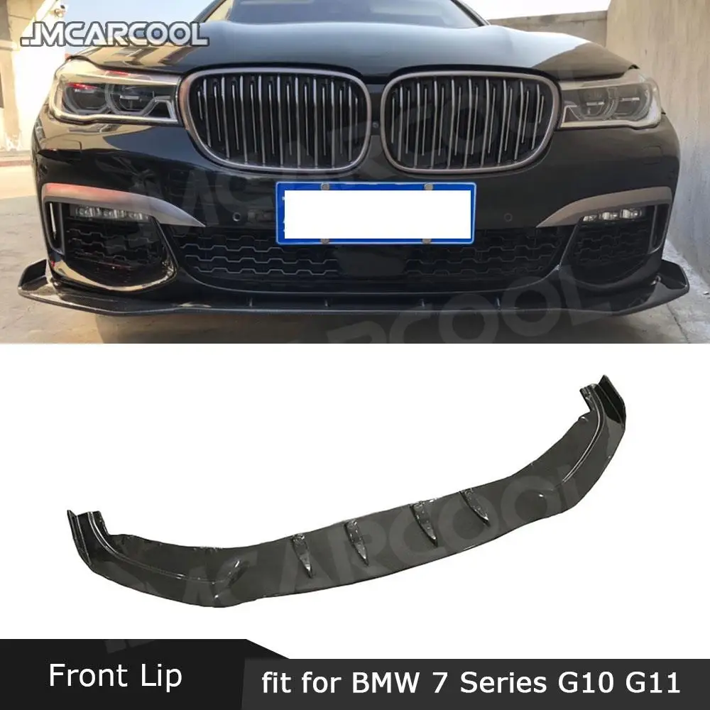 Carbon Fiber Front Lip Spoiler Apron For BMW 7 Series G10 G11 M760 730i 740i 2017-2018 FRP Head Bumper Chin Guard