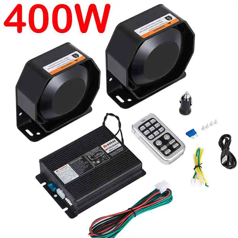 Полицейский аварийный автомобильный гудок 16 громких звуков 12 В сигнализация для