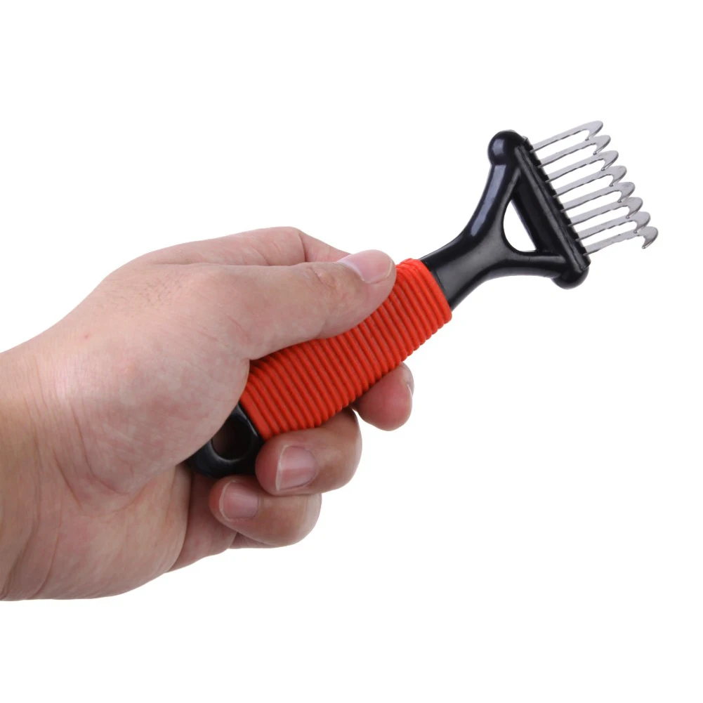 

Practical Stainless Steel Trimmer Clipper Dogs Portable Cats Haircut Anti Static Cleaning Grooming Pet Comb