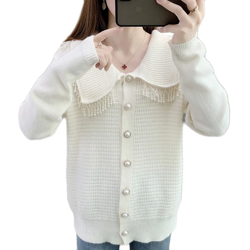 Новые трендовые товары вязаный кардиган женский свитер пальто верхняя одежда с