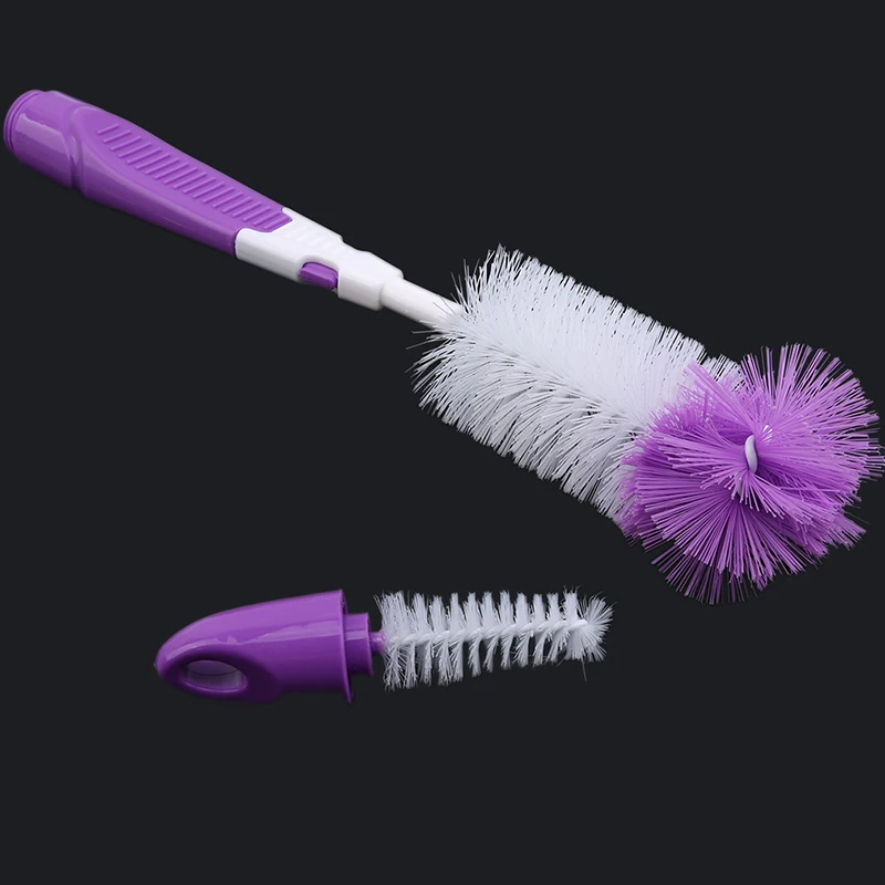

Baby Bottle Brush 360 Rotation Bottlebrush Goupillon Biberon Silicone Baby Milk Feeding Bottle Brush Nipple Cleaning Cup Scrubbe