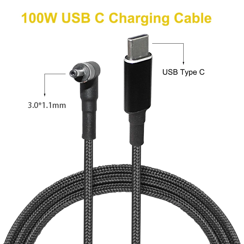 

Зарядный кабель с USB Type C на 100X3,0 мм, 1,1 Вт