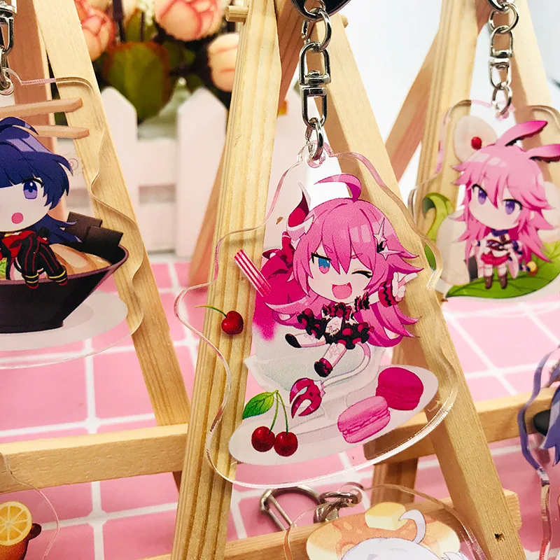 1 шт. аниме Honkai Impact 3 Kiana Kaslana Райден Мэй зайчик Тереза Мурата милый брелок