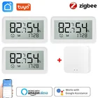 Датчик температуры и влажности Tuya zigbee,, термометр для умного дома Var SmartLife с дисплеем и поддержкой Alexa Google Assistant