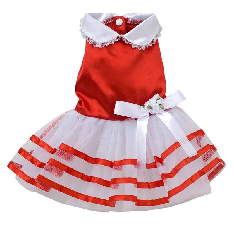 2018 милое платье с бантом для собаки юбка пачка летняя одежда щенка собачье
